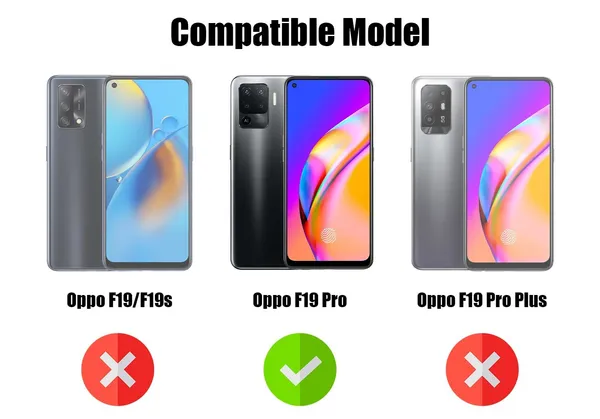 Bumper_Black_Shockproof_Bumper_Crystal__Back_Case_Cover_Compatible_With_Oppo_F19_Pro/Oppo_A94_4G_/_Reno5_F__Minimalist_Pc+Tpu_360_Protection_Tough_Rugged_Design