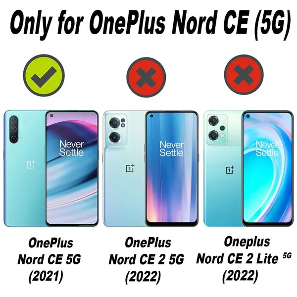 Bumper_Black_Shockproof_Bumper_Crystal__Back_Case_Cover_Compatible_With_Oneplus_Nord_Ce_5G_/_1+Nord_Ce_5G__Minimalist_Pc+Tpu_360_Protection_Tough_Rugged_Design