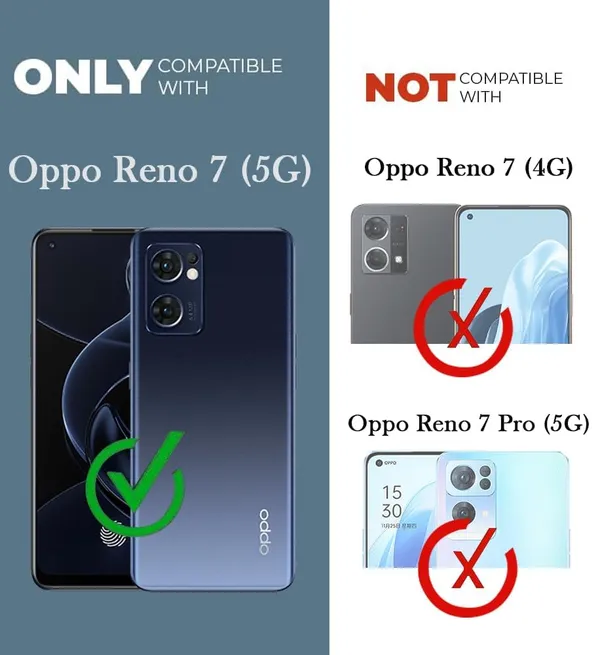Bumper_Black_Shockproof_Bumper_Crystal__Back_Case_Cover_Compatible_With_Oppo_Reno7_5G_/_Reno_7_5G__Minimalist_Pc+Tpu_360_Protection_Tough_Rugged_Design