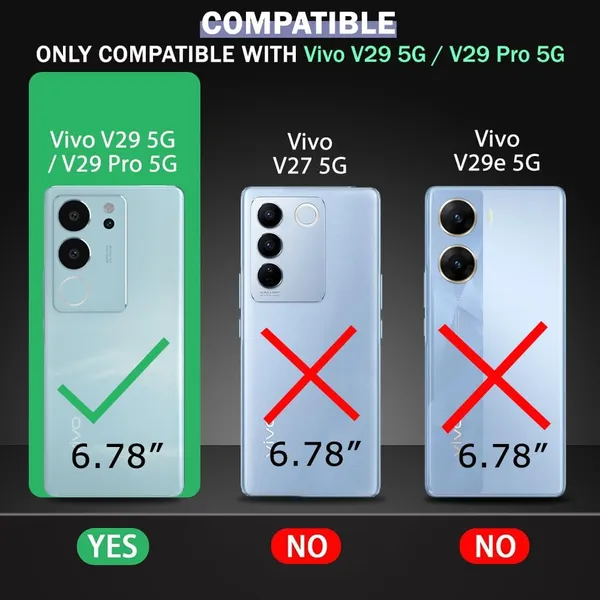 Bumper_Black_Shockproof_Bumper_Crystal__Back_Case_Cover_Compatible_With_Vivo_V29_5G_/_V29_Pro_5G__Minimalist_Pc+Tpu_360_Protection_Tough_Rugged_Design