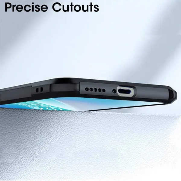 Bumper_Black_Shockproof_Bumper_Crystal__Back_Case_Cover_Compatible_With_Oneplus_Nord_2T_5G_/_1+Nord_2T_5G__Minimalist_Pc+Tpu_360_Protection_Tough_Rugged_Design