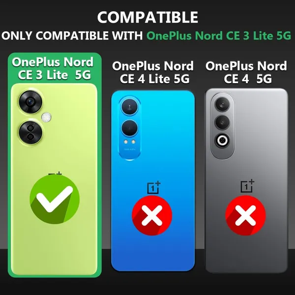 Bumper_Black_Shockproof_Bumper_Crystal__Back_Case_Cover_Compatible_With_Oneplus_Nord_Ce_3_Lite_5G_/_1+Nord_Ce_3_Lite__Minimalist_Pc+Tpu_360_Protection_Tough_Rugged_Design