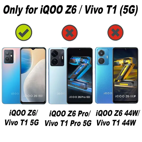 Bumper_Black_Shockproof_Bumper_Crystal__Back_Case_Cover_Compatible_With_Vivo_Y75_5G/_Vivo_Y55_5G/_Vivo_T1_5G/_Iqoo_Z6_5G__Minimalist_Pc+Tpu_360_Protection_Tough_Rugged_Design