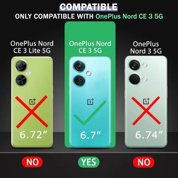 Bumper_Black_Shockproof_Bumper_Crystal__Back_Case_Cover_Compatible_With_Oneplus_Nord_Ce3_/_1+Nord_Ce_3_5G__Minimalist_Pc+Tpu_360_Protection_Tough_Rugged_Design