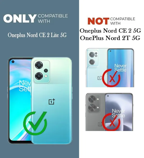 Bumper_Black_Shockproof_Bumper_Crystal__Back_Case_Cover_Compatible_With_Oneplus_Nord_Ce_2_Lite_5G/_1+Nord_Ce2_Lite/Realme_V25__Minimalist_Pc+Tpu_360_Tough_Rugged_Design