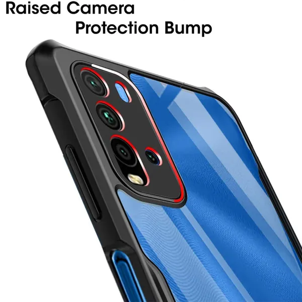 Bumper_Black_Shockproof_Bumper_Crystal__Back_Case_Cover_Compatible_With_Xiaomi_Redmi_9_Power/Redmi_9T_/_Redmi_Note_9_4G__Minimalist_Pc+Tpu_360_Protection_Tough_Rugged_Design
