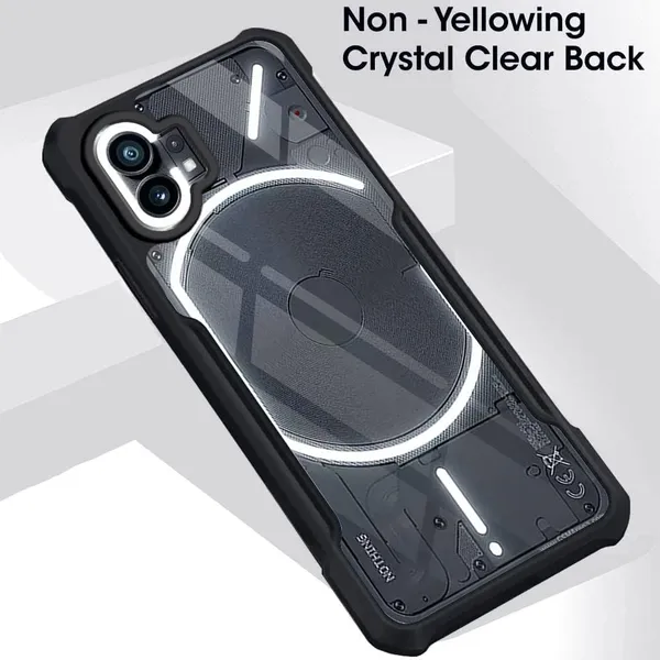 Bumper_Black_Shockproof_Bumper_Crystal__Back_Case_Cover_Compatible_With_Nothing_Phone_1_5G__Minimalist_Pc+Tpu_360_Protection_Tough_Rugged_Design