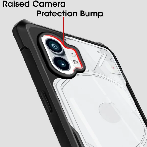 Bumper_Black_Shockproof_Bumper_Crystal__Back_Case_Cover_Compatible_With_Nothing_Phone_1_5G__Minimalist_Pc+Tpu_360_Protection_Tough_Rugged_Design