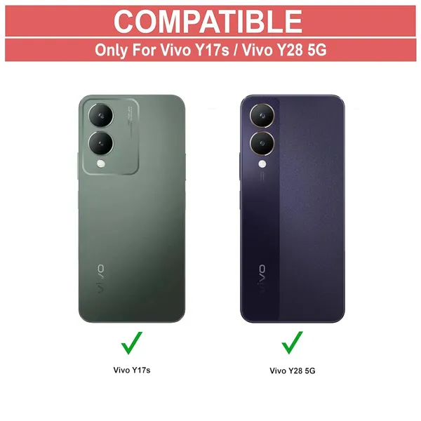 Bumper_Black_Shockproof_Bumper_Crystal__Back_Case_Cover_Compatible_With_Vivo_Y17S_4G_/_Vivo_Y36I_5G_/_Vivo_Y28_5G__Minimalist_Pc+Tpu_360_Protection_Tough_Rugged_Design