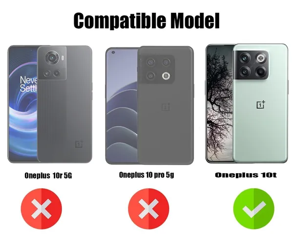 Bumper_Black_Shockproof_Bumper_Crystal__Back_Case_Cover_Compatible_With_Oneplus_10T_5G_/_1+_Ace_Pro_5G__Minimalist_Pc+Tpu_360_Protection_Tough_Rugged_Design