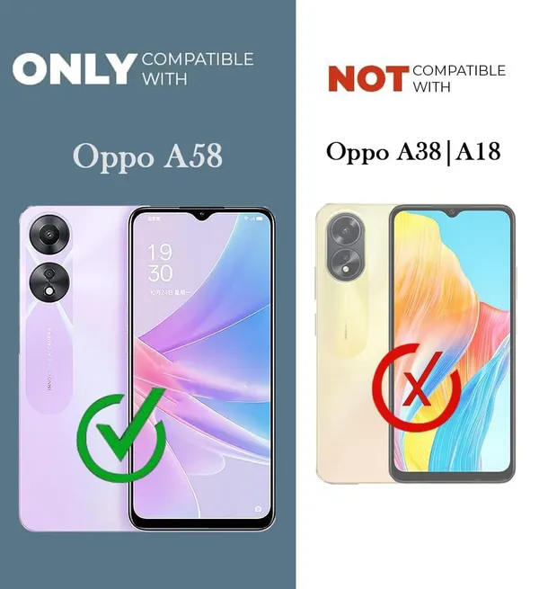 Bumper_Black_Shockproof_Bumper_Crystal__Back_Case_Cover_Compatible_With_Oppo_A58_5G_/_Oppo_A58X_/_Oppo_A78__Minimalist_Pc+Tpu_360_Protection_Tough_Rugged_Design