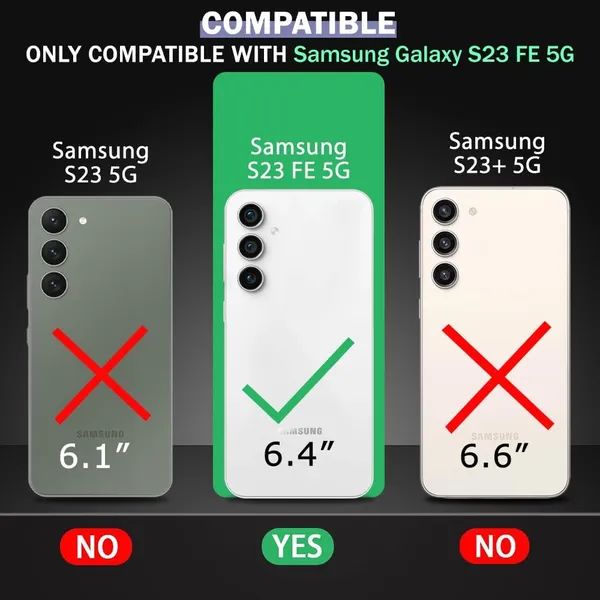 Bumper_Black_Shockproof_Bumper_Crystal__Back_Case_Cover_Compatible_With_Samsung_Galaxy_S23_Fe_5G__Minimalist_Pc+Tpu_360_Protection_Tough_Rugged_Design