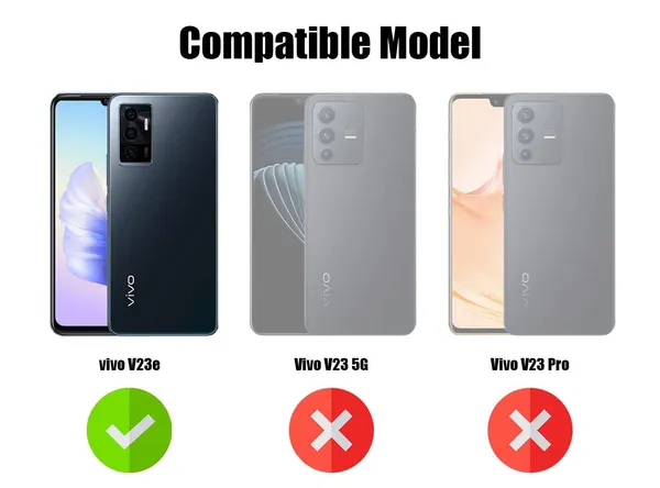 Bumper_Black_Shockproof_Bumper_Crystal__Back_Case_Cover_Compatible_With_Vivo_V23E_5G_/_Vivo_Y75_4G__Minimalist_Pc+Tpu_360_Protection_Tough_Rugged_Design