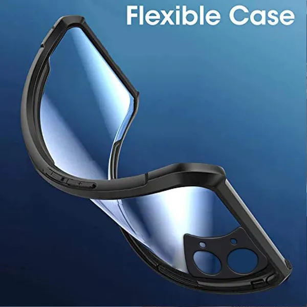 Bumper_Black_Shockproof_Bumper_Crystal__Back_Case_Cover_Compatible_With_Samsung_Galaxy_A70_/_Samsung_Galaxy_A70S__Minimalist_Pc+Tpu_360_Protection_Tough_Rugged_Design