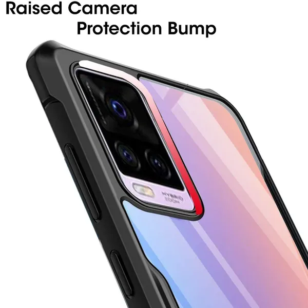 Bumper_Black_Shockproof_Bumper_Crystal__Back_Case_Cover_Compatible_With_Vivo_V20_/_V21E_4G_/_Y73_4G_2021__Minimalist_Pc+Tpu_360_Protection_Tough_Rugged_Design
