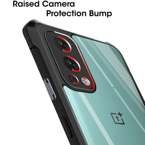 Bumper_Black_Shockproof_Bumper_Crystal__Back_Case_Cover_Compatible_With_Oneplus_Nord_2_5G_/_1+Nord_2_5G__Minimalist_Pc+Tpu_360_Protection_Tough_Rugged_Design
