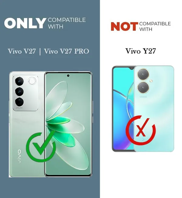 Bumper_Black_Shockproof_Bumper_Crystal__Back_Case_Cover_Compatible_With_Vivo_V27_/_Vivo_V27_Pro__Minimalist_Pc+Tpu_360_Protection_Tough_Rugged_Design
