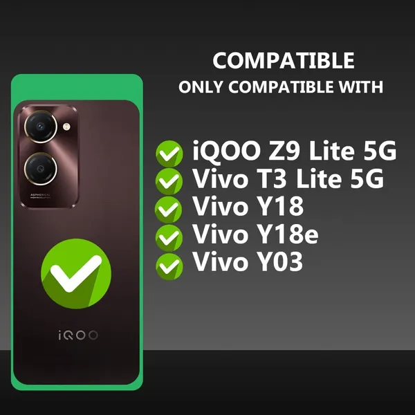 Bumper_Black_Shockproof_Bumper_Crystal__Back_Case_Cover_Compatible_Iqoo_Z9_Lite/Vivo_Y18/_Y18E/_Y18I/_Y28S/_Y37/_Y03/_T3_Lite_5G_Minimalist_Pc+Tpu_360_Tough_Rugged