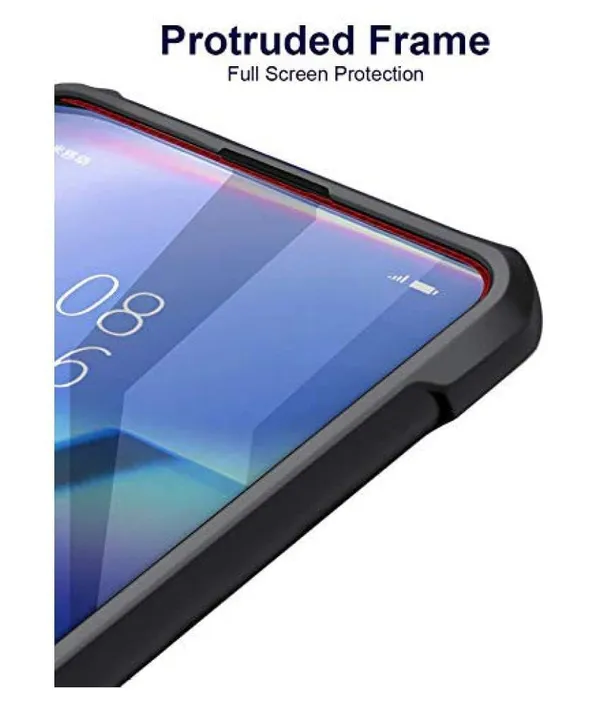 Bumper_Black_Shockproof_Bumper_Crystal__Back_Case_Cover_Compatible_With_Iphone_6_Plus_/_6S_Plus__Minimalist_Pc+Tpu_360_Protection_Tough_Rugged_Design