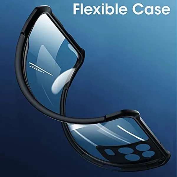 Bumper_Black_Shockproof_Bumper_Crystal__Back_Case_Cover_Compatible_With_Realme_8_5G_/_Narzo_30_5G__Minimalist_Pc+Tpu_360_Protection_Tough_Rugged_Design