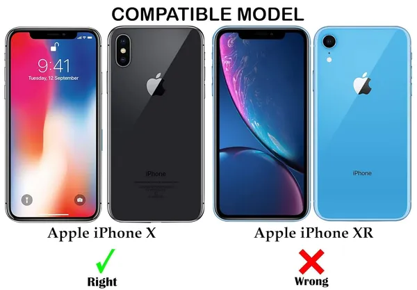 Bumper_Black_Shockproof_Bumper_Crystal__Back_Case_Cover_Compatible_With_Iphone_X/Iphone_Xs__Minimalist_Pc+Tpu_360_Protection_Tough_Rugged_Design