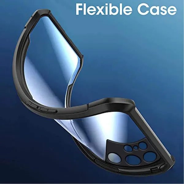 Black_Shockproof_Bumper_Crystal__Back_Case_Cover_Compatible_With_Samsung_Galaxy_S22_Ultra__Minimalist_Pc+Tpu_360_Protection_Tough_Rugged_Design