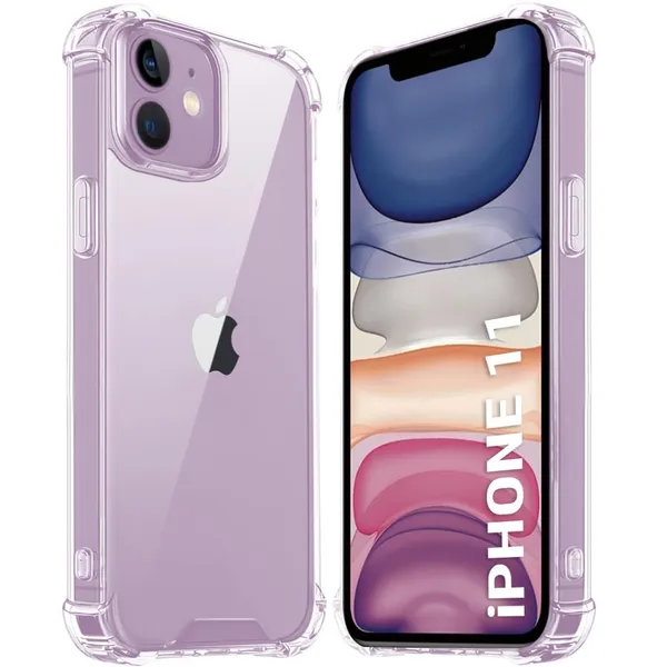 Clear_Corner_Raise_Corner_Ultra_Hybrid_Crystal_Back_Case_Cover_Compatible_With_Iphone_11__Tough_360_Bumper_Protection_Rugged_Shockproof_Design