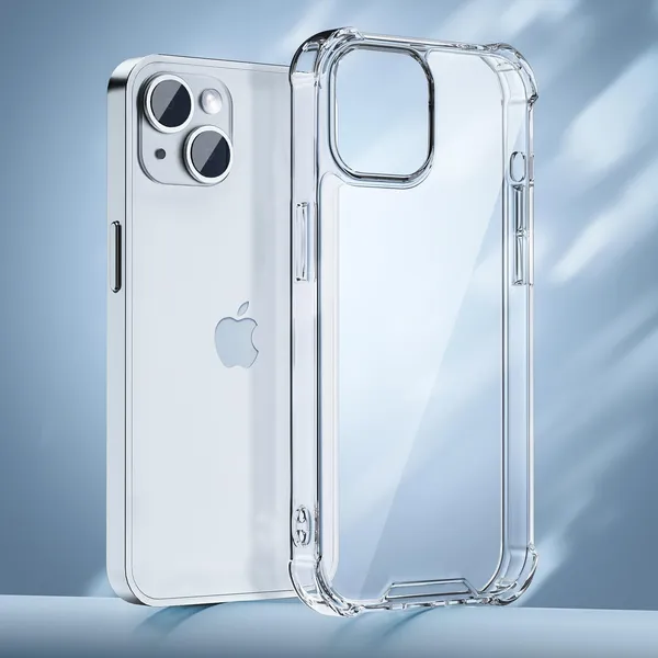 Clear_Corner_Raise_Corner_Ultra_Hybrid_Crystal_Back_Case_Cover_Compatible_With_Iphone_15__Tough_360_Bumper_Protection_Rugged_Shockproof_Design