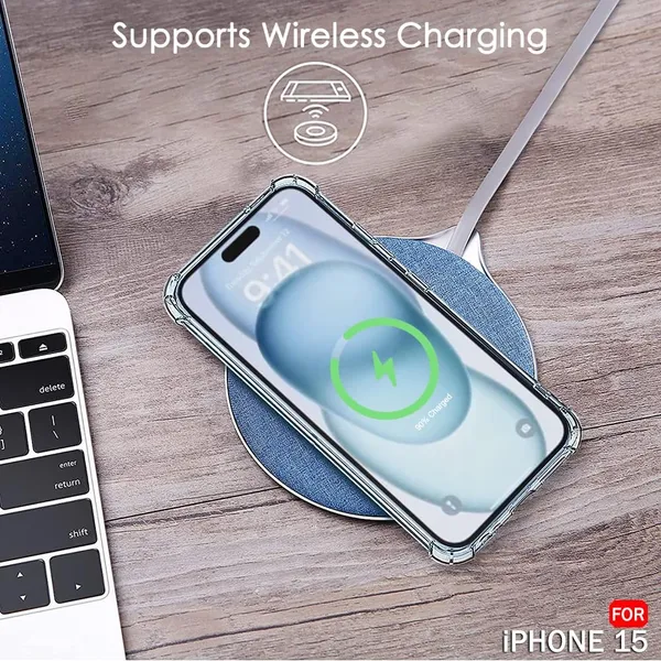 Clear_Corner_Raise_Corner_Ultra_Hybrid_Crystal_Back_Case_Cover_Compatible_With_Iphone_15__Tough_360_Bumper_Protection_Rugged_Shockproof_Design