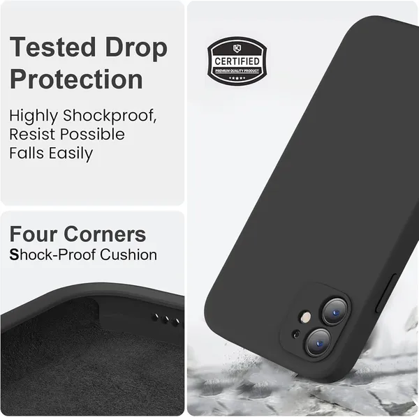 Silicone_Black_Velvet_Silicone_Back_Case_Cover_For_Iphone_11__Soft_Like_Silk_Liquid_Touch_In_Slim_Flexible_Matte_Finish__Inner_Microfiber_&_Raised_Rubberised_Camera_Protection