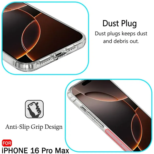 Clear_Dust_Plug_2Mm_Antiskid_Dust_Plug_Crystal__Back_Case_Cover_Compatible_With_Iphone_16_Pro_Max__Best_Camera_Protection__Inbuilt_Slim_Antislip_Grip__Ultra_Slim