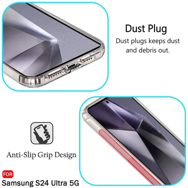 Clear_Dust_Plug_2Mm_Antiskid_Dust_Plug_Crystal__Back_Case_Cover_Compatible_With_Samsung_Galaxy_S24_Ultra__Best_Camera_Protection__Inbuilt_Slim_Antislip_Grip__Ultra_Slim