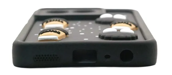 Coffee_Black_Coffee_Tpu_Silicone_Back_Case_Cover_Compatible_With_Realme_11X__Cute_Fun_Cartoon_3D_Ball__Full_Body_Protection__Camera_Protection