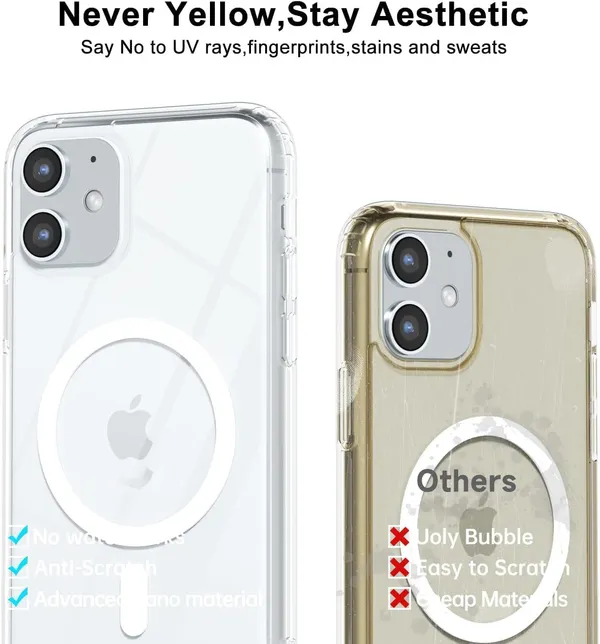 Clear_MagSafe_Hard_Back_Cover_Case_Magsafe_Compatible_With_Iphone_11__Wireless_Charging__Ultrahybrid_Full_Body_Protection