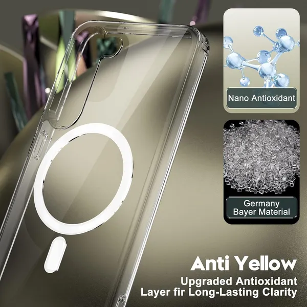 Clear_MagSafe_Hard_Back_Cover_Case_Magsafe_Compatible_With_Samsung_Galaxy_S23_Fe_5G__Wireless_Charging__Ultrahybrid_Full_Body_Protection