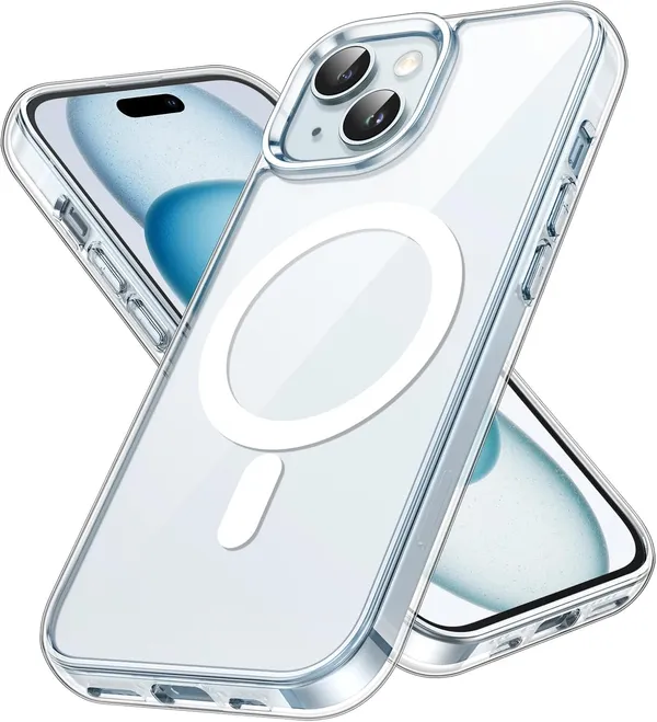 Clear_MagSafe_Hard_Back_Cover_Case_Magsafe_Compatible_With_Iphone_15__Wireless_Charging__Ultrahybrid_Full_Body_Protection