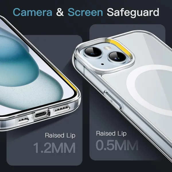 Clear_MagSafe_Hard_Back_Cover_Case_Magsafe_Compatible_With_Iphone_15__Wireless_Charging__Ultrahybrid_Full_Body_Protection
