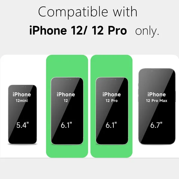 Clear_MagSafe_Hard_Back_Cover_Case_Magsafe_Compatible_With_Iphone_12/12_Pro__Wireless_Charging__Ultrahybrid_Full_Body_Protection