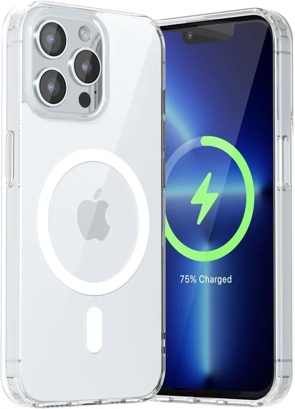 Clear_MagSafe_Hard_Back_Cover_Case_Magsafe_Compatible_With_Iphone_12_Pro_Max__Wireless_Charging__Ultrahybrid_Full_Body_Protection