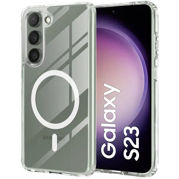 Clear_MagSafe_Hard_Back_Cover_Case_Magsafe_Compatible_With_Samsung_Galaxy_S23_5G__Wireless_Charging__Ultrahybrid_Full_Body_Protection