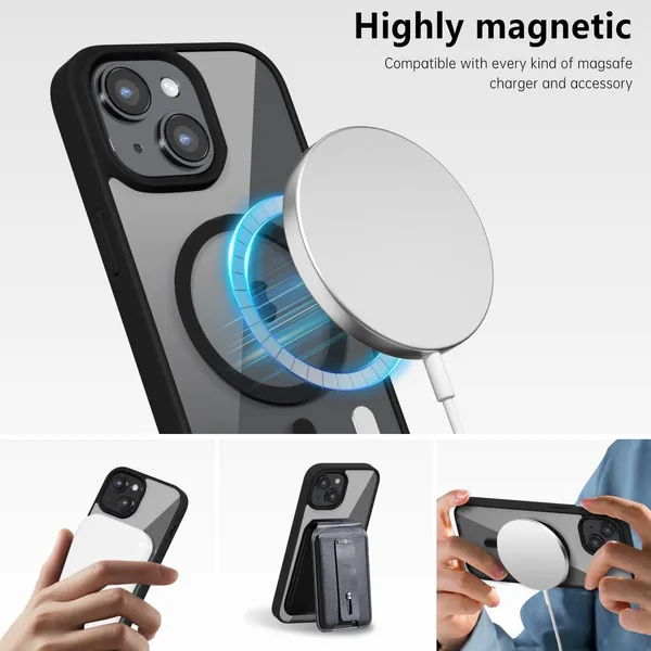 Clear_MagSafe_Black_Bumper_Hard_Back_Cover_Case_Magsafe_Compatible_With_Iphone_13_/_Iphone_14__Wireless_Charging__Ultrahybrid_Full_Body_Protection_Bumper