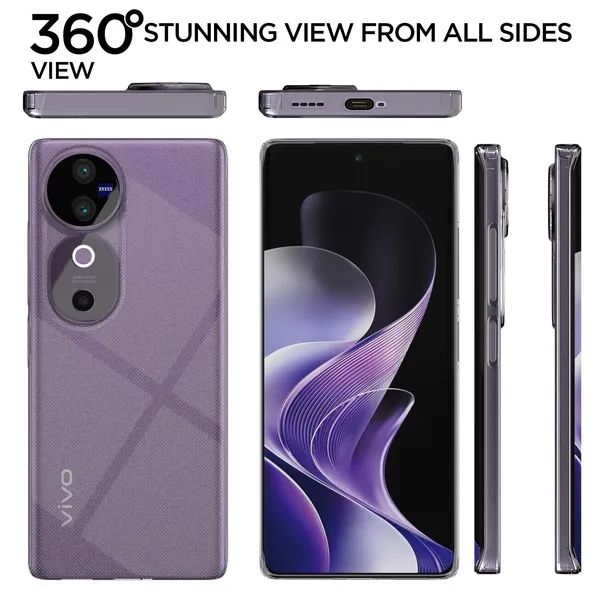 Clear_2Mm_Bumper_Crystal_Slim_Back_Case_Cover_Compatible_With_Vivo_T3_Ultra_/_V40_/_V40_Pro_5G__360_Degree_Protection__Precise_Cutouts__Tpu_Soft_Silicone