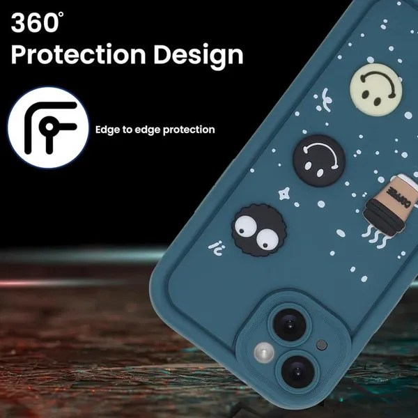 Green_Coffee_Tpu_Silicone_Back_Case_Cover_Compatible_With_Realme_C11_2020__Cute_Fun_Cartoon_3D_Ball__Full_Body_Protection__Camera_Protection_Green