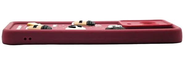 Coffee_Red_Coffee_Tpu_Silicone_Back_Case_Cover_Compatible_With_Realme_11X__Cute_Fun_Cartoon_3D_Ball__Full_Body_Protection__Camera_Protection_Red