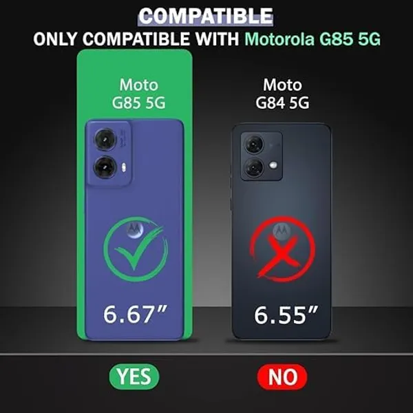 Bumper_Black_Shockproof_Bumper_Crystal__Back_Case_Cover_Compatible_With_Motorola_Moto_G52_/_G82_5G__Minimalist_Pc+Tpu_360_Protection_Tough_Rugged_Design