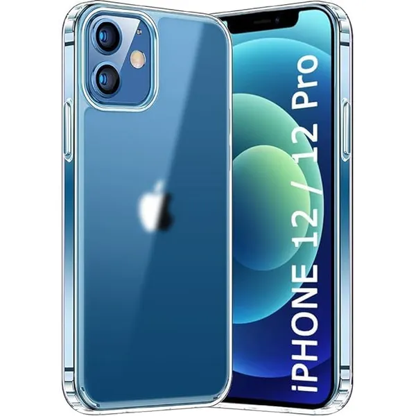 Clear_Soft_Crystal_Back_Case_Cover_Compatible_With_Iphone_12/12_Pro__100%_Shockproof_Silicone_360_Protective_Design
