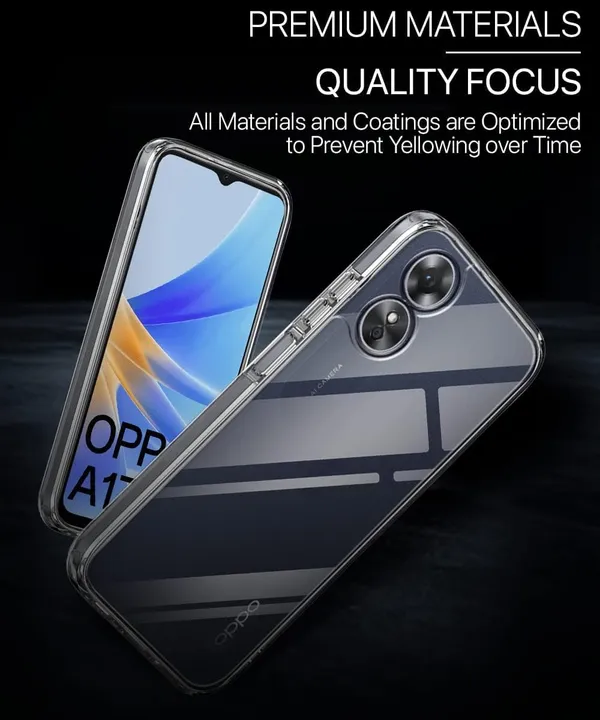 Clear_Soft_Crystal_Back_Case_Cover_Compatible_With_Oppo_A17_4G_/_Oppo_A17K_4G__100%_Shockproof_Silicone_360_Protective_Design
