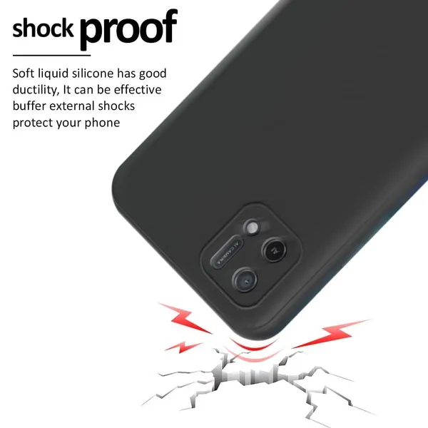 Silicone_Black_Silicone_Back_Case_Cover_Compatible_With_Oppo_A16K_/_A16E__Slim_Liquid_Silicone_Soft_Gel_Rubber__Camera_Protection