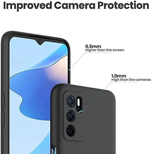 Silicone_Black_Silicone_Back_Case_Cover_Compatible_With_Oppo_A16_/_A16S_/_A54S_/_A55__Slim_Liquid_Silicone_Soft_Gel_Rubber__Camera_Protection