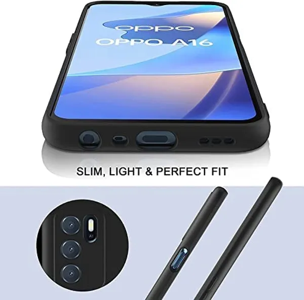 Silicone_Black_Silicone_Back_Case_Cover_Compatible_With_Oppo_A16_/_A16S_/_A54S_/_A55__Slim_Liquid_Silicone_Soft_Gel_Rubber__Camera_Protection